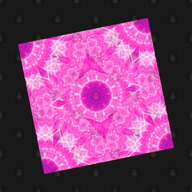 Vibrant pink mandala by hereswendy