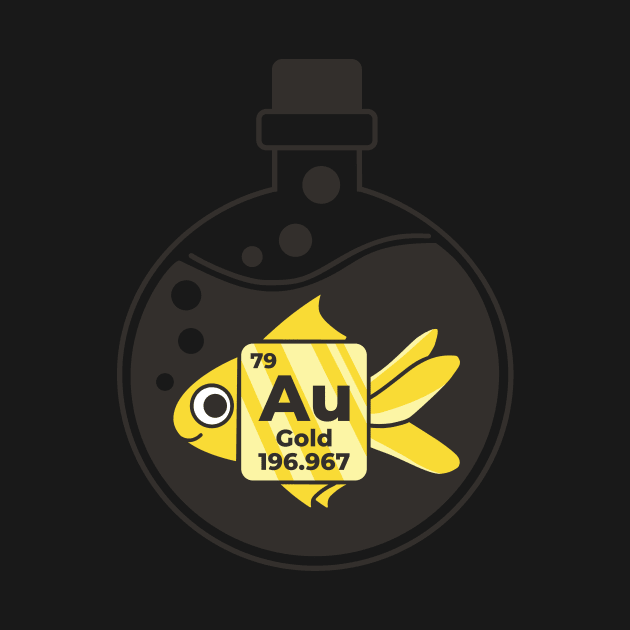 Chemical Gold Fish Science Geek by Popculture Tee Collection