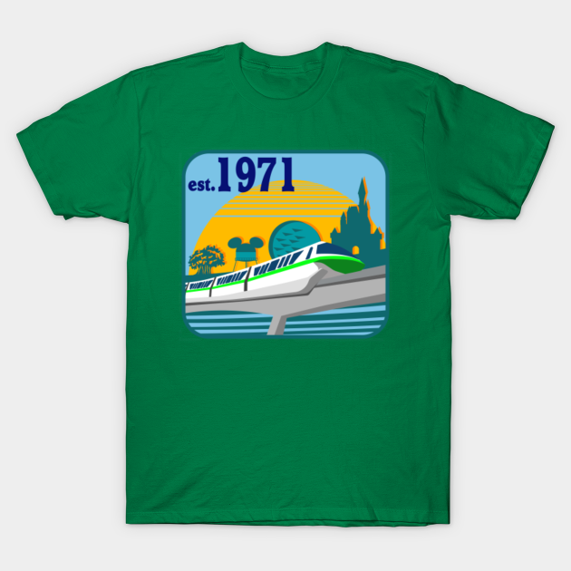 Discover Monorail Green - Monorail - T-Shirt