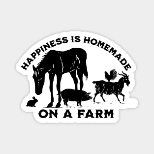 Happiness is on a Farm Magnet
