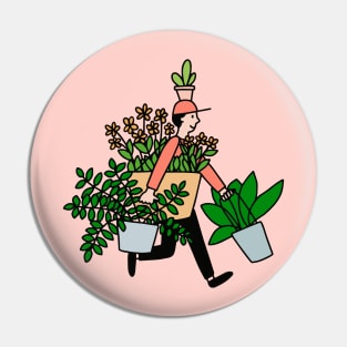 Plant Delivery Guy Pin