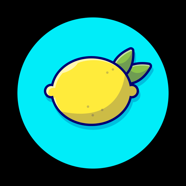 Lemon Cartoon Vector Icon Illustration by Catalyst Labs