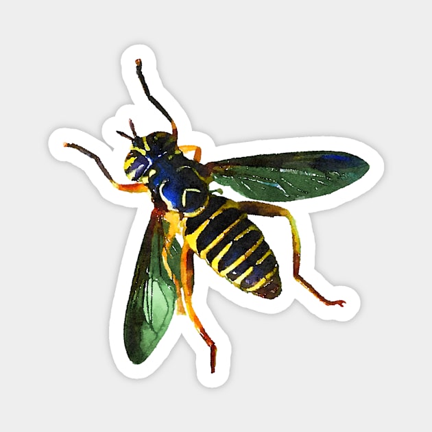 Hornet Fly Magnet by Griffelkinn