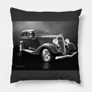 Ford Tudor Sedan 1934 BW Pillow