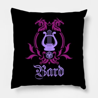 D&D Bard Simple Class Emblem Pillow