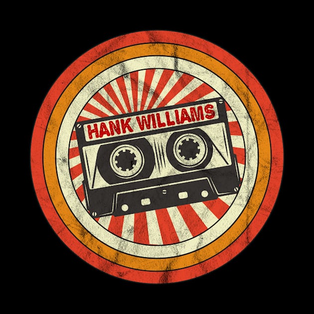 Hank Williams  Proud Name Retro Cassette Vintage by Skeleton Red Hair