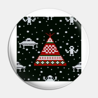 Ugly UFO Christmas Sweater Pin