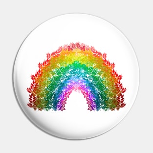 Rainbow of Leaves Pin