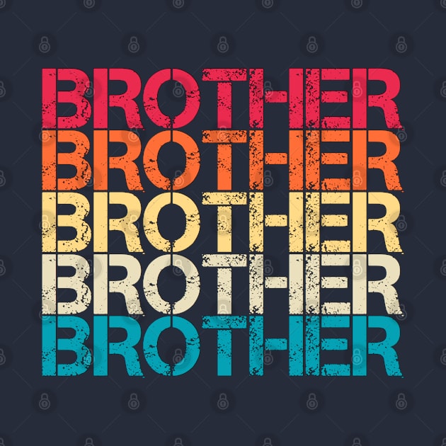 Brother Retro Vintage Sunset Distressed Typography by Inspire Enclave