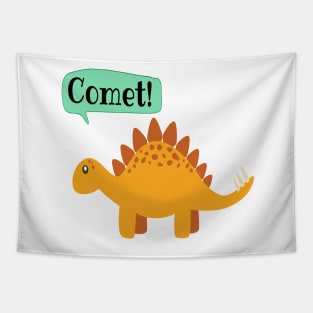 Stegosaurus funny Print Tapestry