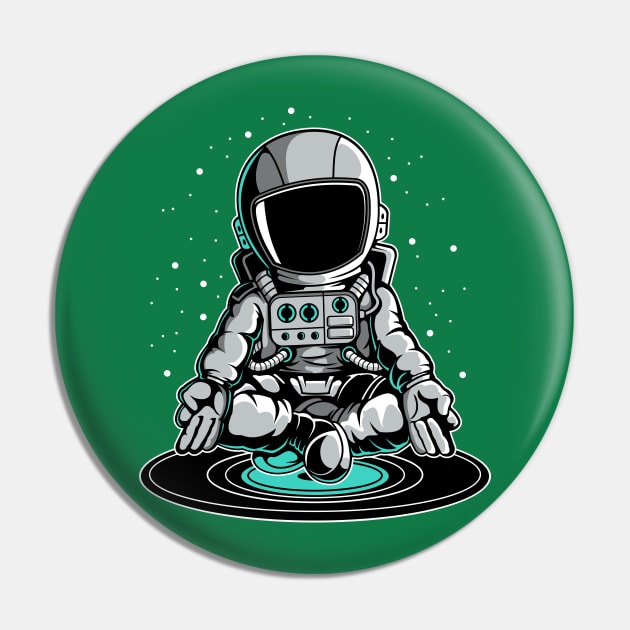 astronaut yoga Pin by Mako Design 