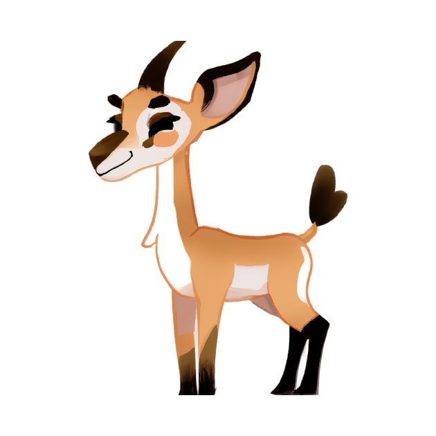 Cute Antelope Drawing by Play Zoo