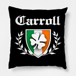 Carroll Shamrock Crest Pillow