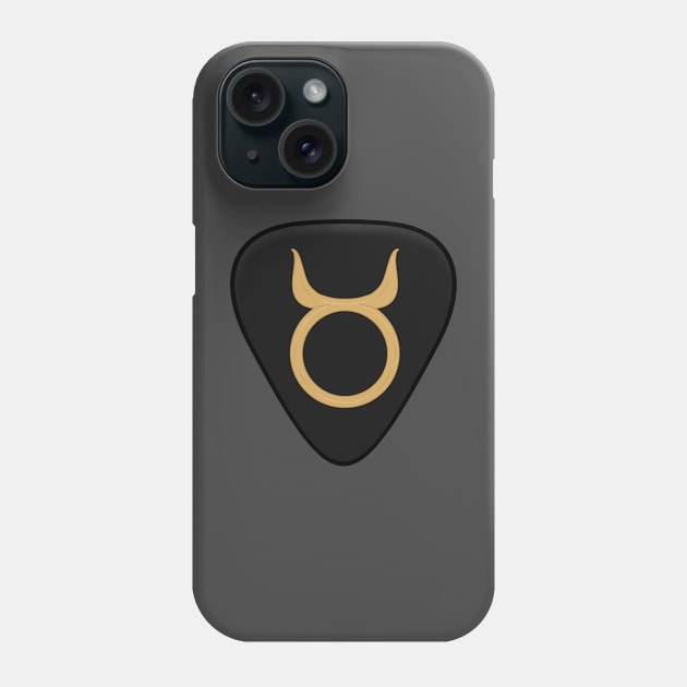 Taurus Guitar Pick Phone Case by Sacred The Threads