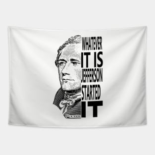 Alexander Hamilton and Thomas Jefferson Rivalry Tapestry