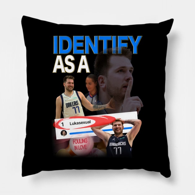 Luka Doncic Mavs Pillow by dsuss