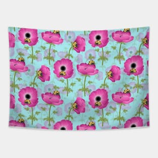 Anemone With Ladybirds Tapestry