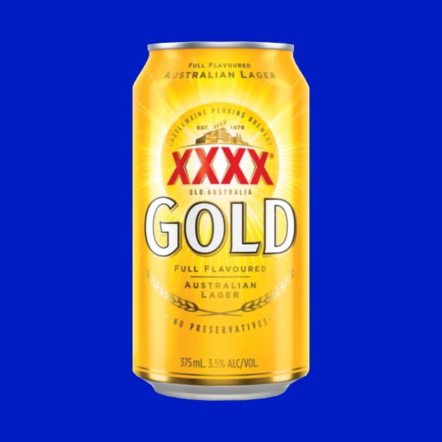 Gold Stubby Logo Beer by langkas