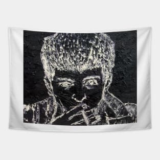 IAN CURTIS acrylic portrait Tapestry