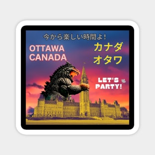 OTTAWA T-Shirt CANADA MONSTER JAPANESE Hoodie Magnet