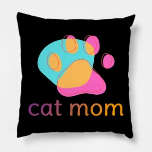 cat mom Pillow