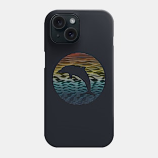 Dolphin Waves Minimalistic Design Phone Case