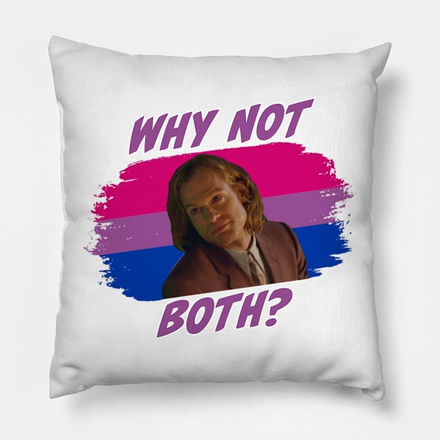 Lestat - Why Not Both? Pillow by nocontextlestat