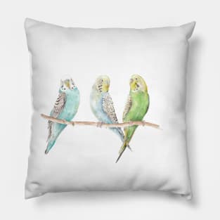 Parakeets Pillow