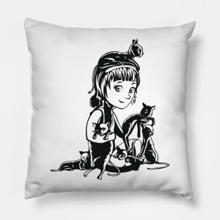 Cat Girl Pillow