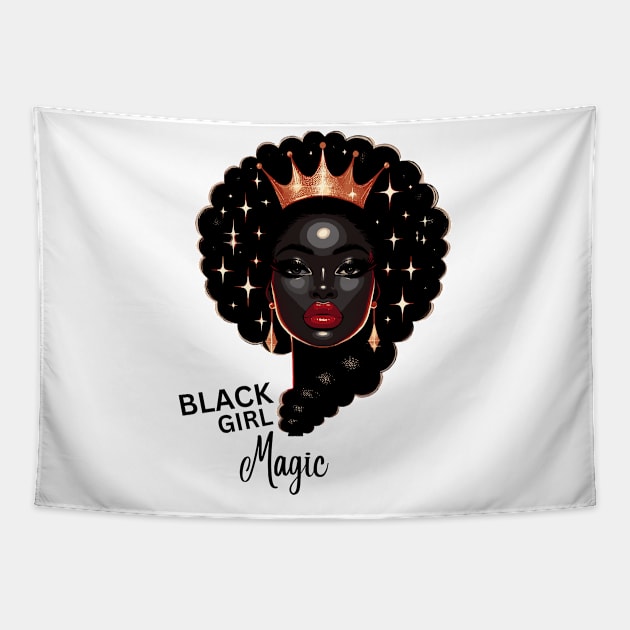 Black Girl Magic Tapestry by Graceful Designs