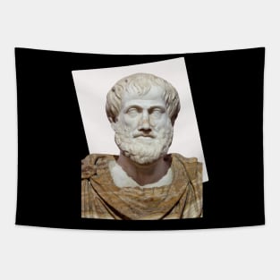 Aristotle Portrait With Rectangle Tapestry