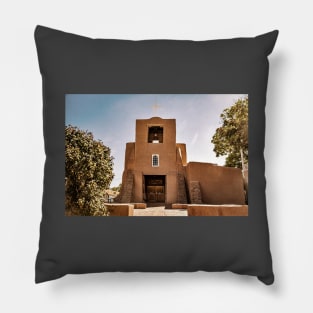 The San Miguel Mission in Santa Fe Pillow