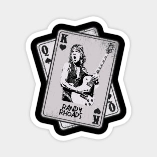 Retro Randy Rhoads 80s Card Style Magnet