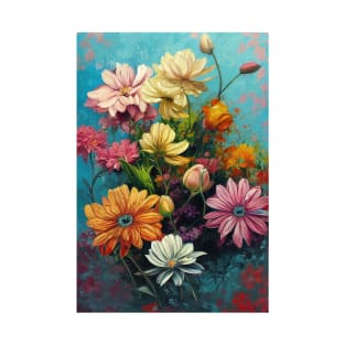 Vibrant Wildflower Painting T-Shirt