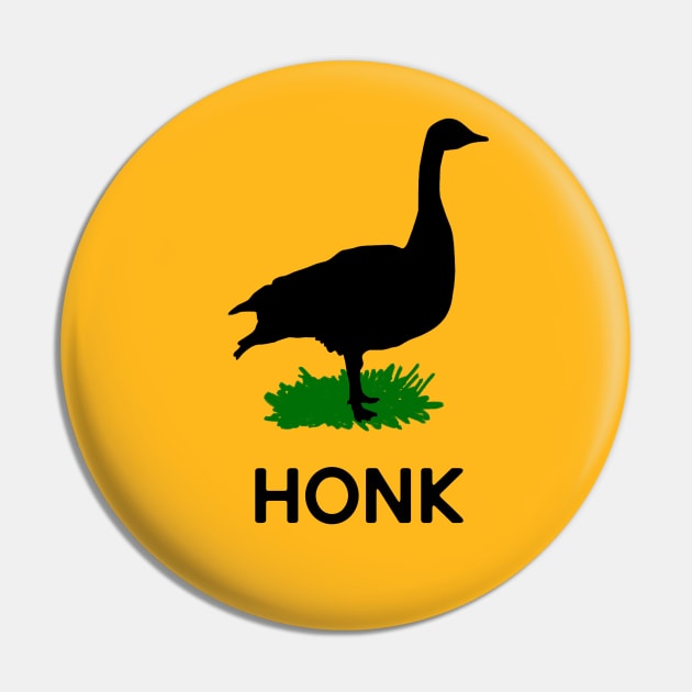 What Does the Goose Say? Honk Pin by jdsoudry