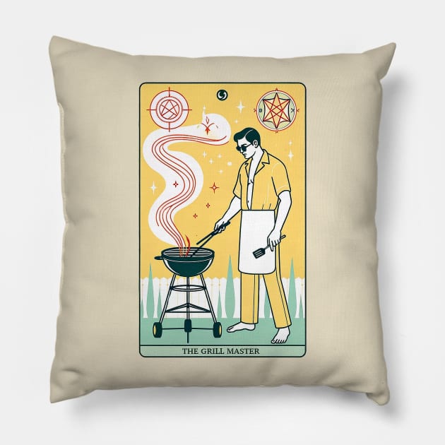 The Grill Master Pillow by L.C. Tarot