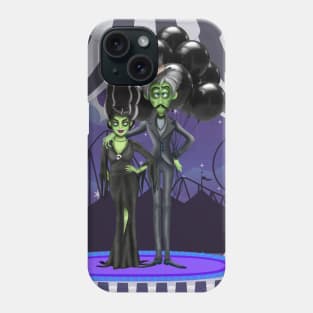 Monster couple and balloons Phone Case