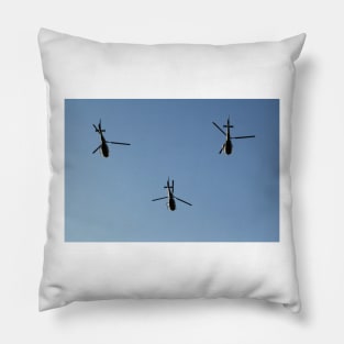 Serbian Air Force Helicopters In Formation Pillow