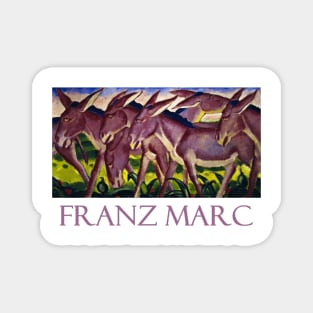 Donkey Frieze by Franz Marc Magnet