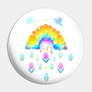 Rainbow Garden Pin