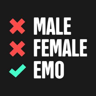 Funny Emo Design T-Shirt