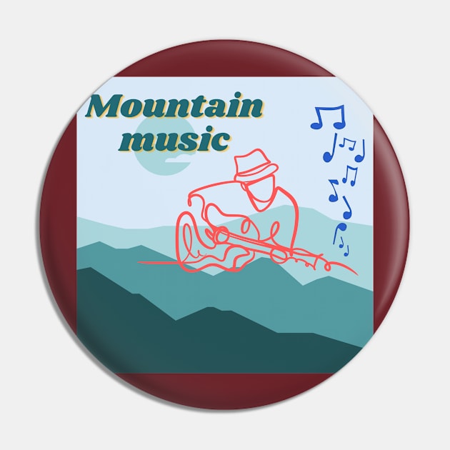 Mountain music Pin by Benjamin Customs