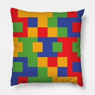 Pixel Rainbow Colors Pillow