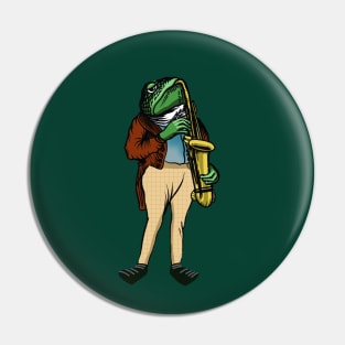 frog musician Pin