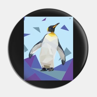 Blue Geo-Penguin Pin