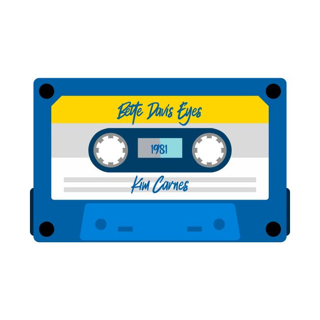 Kim Carnes Classic Blue Cassette by PowelCastStudio