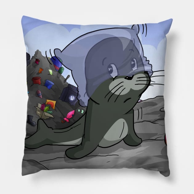 Why is it always dark? Pillow by PlasticSuffering