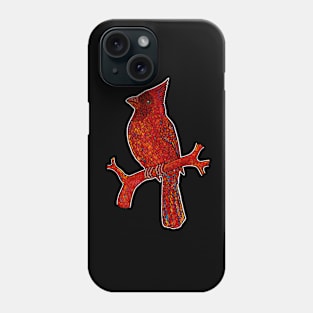 Red Cardinal bird Phone Case