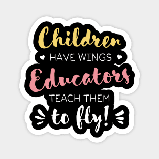 Educator Gifts - Beautiful Wings Quote Magnet