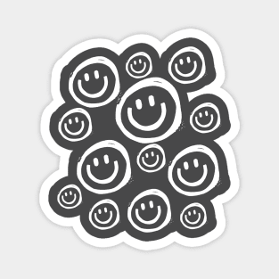 Smiley Face Collage Magnet